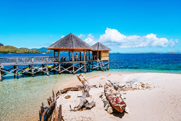 Wall Mural - views of kelor island on komodo national park, indonesia