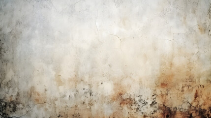 Canvas Print - Light colored Antique distressed vintage grunge texture with scratches, grunge and empty smooth Old stained paper background, grainy and spotted painted watercolor background on paper texture.