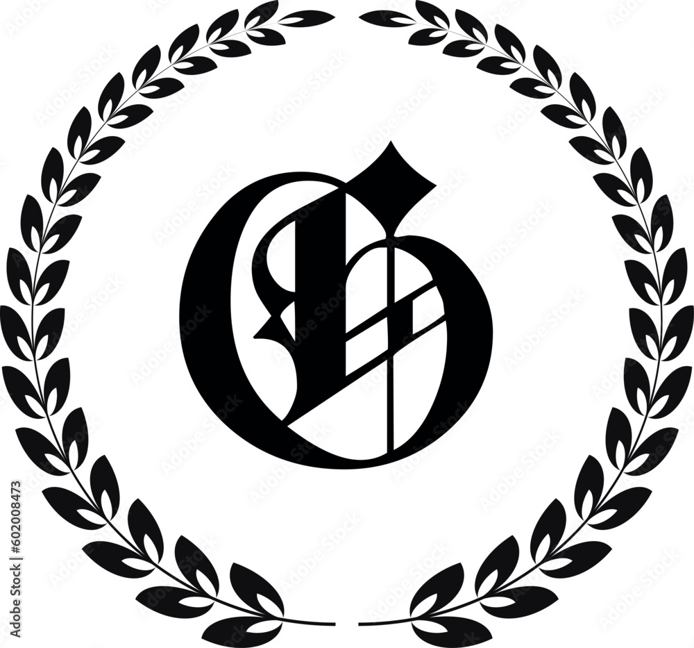 Sophisticated and regal monogram style logo featuring an initial letter ...
