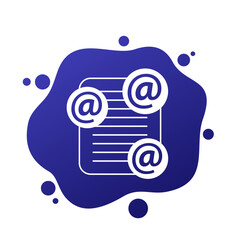 Poster - mail list icon for apps and web