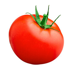 Wall Mural - tomato isolated on white background, full depth of field