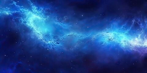 blue space background with light and pattern. abstract art concept wallpaper. generative ai illustra