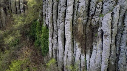 Wall Mural - Basalt columns of the Szent György-Hill in the Balaton Uplands of Hungary