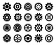 © Yellow duck - gear icon settings set isolated on white background. cogs and repairs sign. vector illustration flat design.