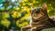 © Sascha - Cool Cat with Shades. Generative AI