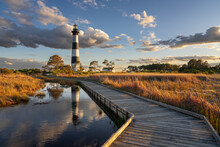The Bodie Island Light Station In The Outer Banks Of North Carolina