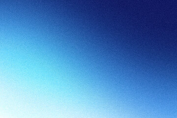 Poster - blue sky color gradation background with grain texture 