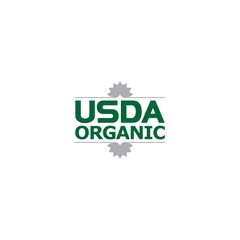 Poster - USDA organic certified stamp symbol no GMO icon isolated on white background