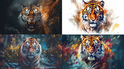 Sticker - set of tiger