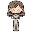 © Momie - Doctor and nurse in gray scrubs suit