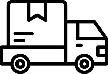 Canvas Print - delivery truck icon