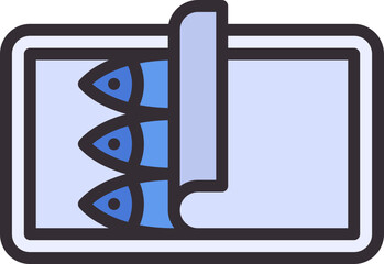 Sticker - fish icon