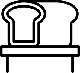 Poster - flat bread icon