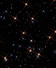 star pattern. space stars, night sky constellations, background illustration