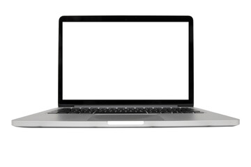 Wall Mural - Isolated laptop with empty space on transparent background