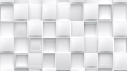 Canvas Print - abstract texture with white squares background
