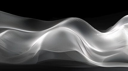 Wall Mural - abstract background with transparent 3d wave