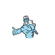 triton character logo illustration mascot vector