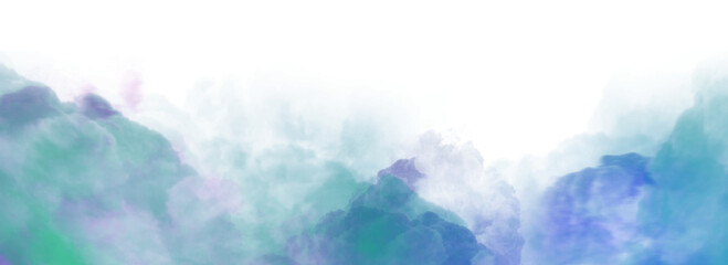 Wall Mural - colorful smoke steam isolated transparent background. fog and mist effect for text or space