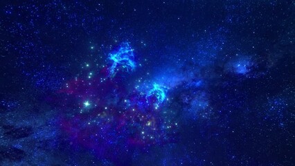 Wall Mural - nebula with universe space background.
