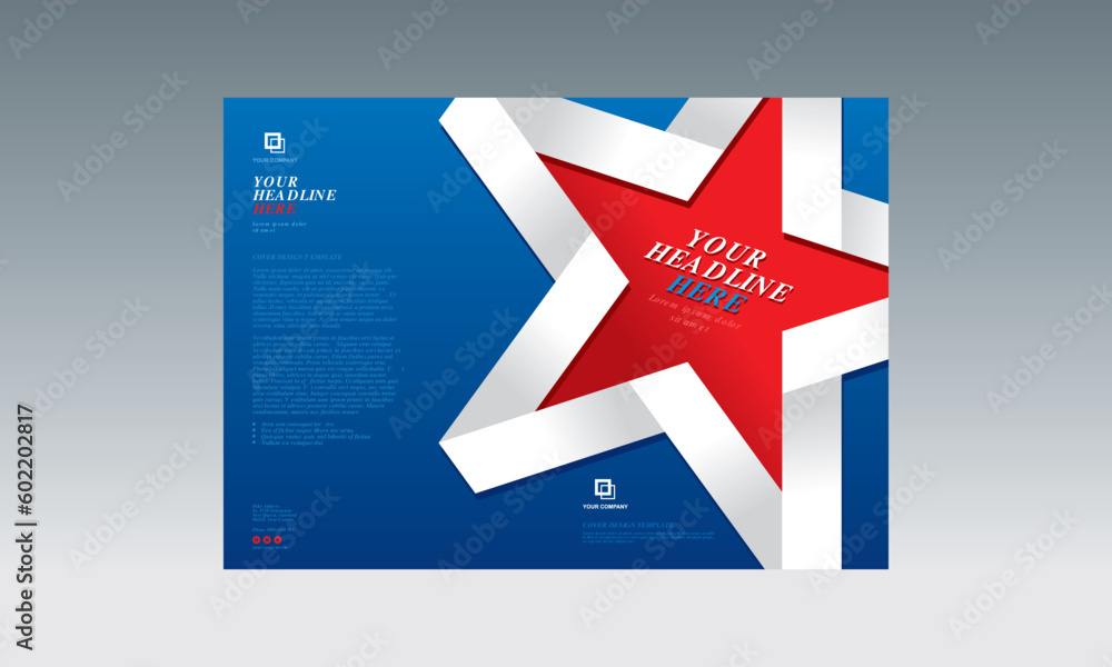 Illustration of a folded ribbon in the shape of a five sided star on