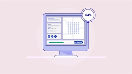 Wall Mural - seo software performs website audit, content management keyword tracking ranking report marketing da
