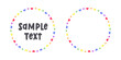 © Aletheia Shade - Round heart rainbow frame border. Valentines Day, Pride month flag concept. Vector flat illustration.