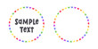 © Aletheia Shade - Round heart rainbow frame border. Valentines Day, Pride month flag concept. Vector flat illustration.