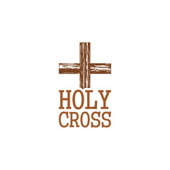 Canvas Print - Holy cross icon isolated on transparent background