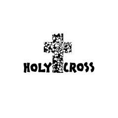 Canvas Print - Holy cross icon isolated on transparent background