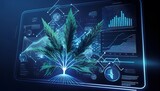 Fototapeta Do akwarium -  cannabis products  technology innovation  