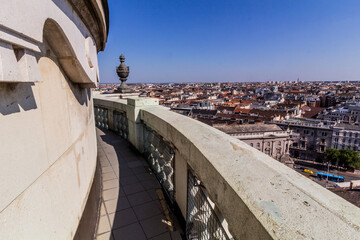 Wall Mural - Aerial view of Budapest from St. Stephen's Basilica's cupola, Hungary