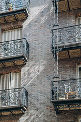 Canvas Print - Paris, France - 16 April 2023: Unusual Parisian facade on Rue Bernardins in the 5th arrondissement of Paris