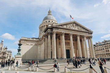 Canvas Print - Paris, France - 16 April 2023: The Panthéon, a famous monument in the 5th arrondissement of Paris, France.