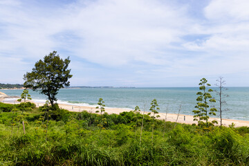 Poster - Sea beach and the blue sky