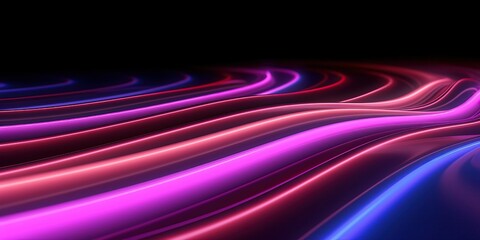Poster - vibrant technology neon colorful background, generative ai