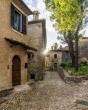 Fototapeta Uliczki - Scenic view in Arpino, ancient town in the province of Frosinone, Lazio, central Italy.