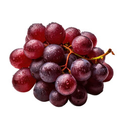 Canvas Print - Red Grapes Isolated