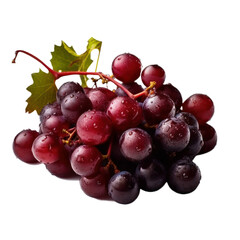 Wall Mural - Bunch of red grapes Isolated