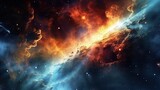 Fototapeta Kosmos - Depict celestial phenomena such as mesmerizing nebulas, swirling galaxies, and cascading stardust that create a sense of awe and wonder