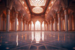 © Sunshower Shots - Islamic architecture interior, mosque, palace. Generative AI