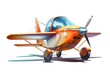 Illustration of ultralight aircraft. Generative AI.