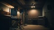 © ArtStage - Recording studio A soundproofed room equipped. AI generated
