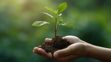 plant in hand