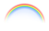 Fototapeta Do pokoju - Graphic rainbow with transparent background.