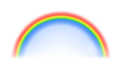 Wall Mural - graphic rainbow with transparent background.