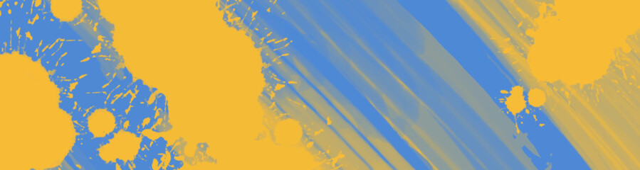 Wall Mural - Abstract Blue Yellow paint Background. Vector illustration design