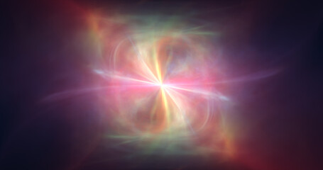  Abstract cosmic multi-colored energy waves glowing background