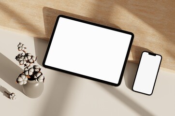 Responsive Web Design and website Mockup, Devices Mock up, Smartphone desktop tablet laptop template Mockup