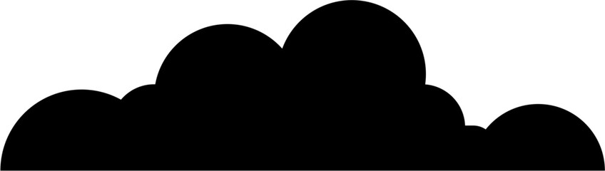 Wall Mural - cloud silhouette illustration